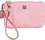 Coach Julia Leather Small Wristlet Handbag