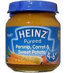 Heinz Pureed Parsnips, Carrots & Sweet Potato