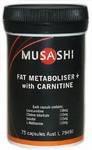 Musashi Fat Metaboliser Plus with Carnitine