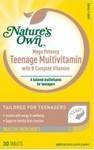 Nature's Own Mega Potency Teenage Multi Vitamins