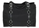 OiOi Ballistic Nylon Tote Black / Leather Buckle