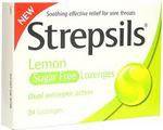 Strepsils Lemon Sugar Free Lozenges