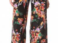 10 Crosby Derek Lam Floral Wide Leg Pants