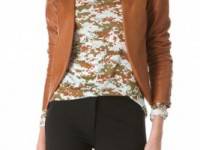 10 Crosby Derek Lam Laced Leather Jacket