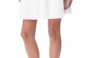 10 Crosby Derek Lam Poplin Pleated Skirt