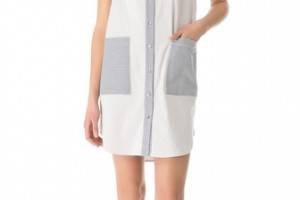 10 Crosby Derek Lam Seersucker Tunic Dress