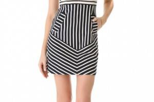 10 Crosby Derek Lam Sleeveless Combo Stripe Dress