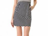 10 Crosby Derek Lam Sleeveless Combo Stripe Dress