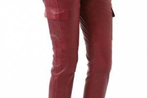 10 Crosby Derek Lam Stretch Leather Cargo Pants