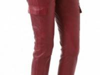 10 Crosby Derek Lam Stretch Leather Cargo Pants