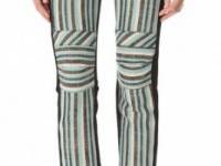 10 Crosby Derek Lam Three Tone Striped Pants