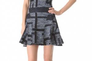 10 Crosby Derek Lam Tweed Tulip Dress