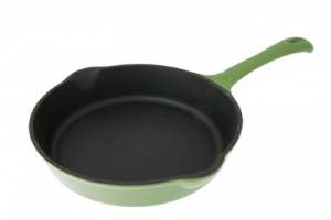 20CM CAST IRON FRY PAN - GREEN