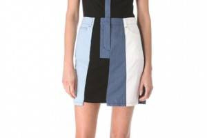 3.1 Phillip Lim Cut-Up Chambray Dress