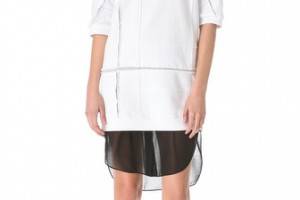 3.1 Phillip Lim Cut Up Sweater Dress