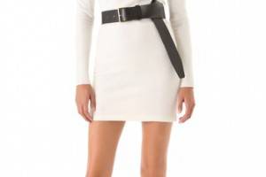 3.1 Phillip Lim Felted Ribbed Waist Dress