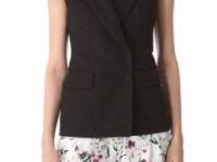 3.1 Phillip Lim Jacquard Dropped Collar Vest