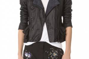 3.1 Phillip Lim Ruffle Leather Jacket