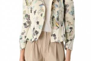 3.1 Phillip Lim Scrapbook Floral Corded Moto Jacket