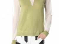 3.1 Phillip Lim Sheer Sleeve Sweater