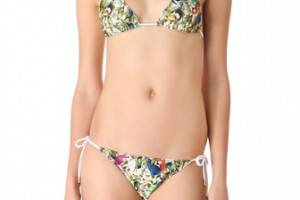 3.1 Phillip Lim Triangle Bikini Top with Ties