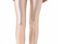 7 For All Mankind Coated Skinny Jeans in Liquid Metallic