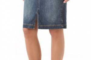 Acquaverde Denim Pencil Skirt