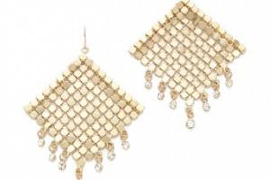 Adia Kibur Chain Crystal Earrings