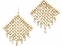 Adia Kibur Chain Crystal Earrings