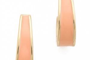 Adia Kibur Enamel Hoop Earrings