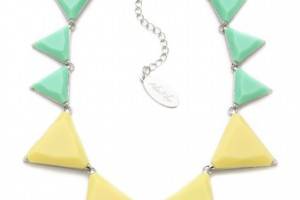 Adia Kibur Resin Triangle Station Necklace