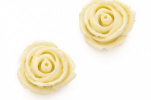 Adia Kibur Rose Stud Earrings