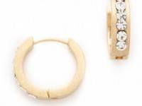 Adia Kibur Small Matte Hoop Earrings