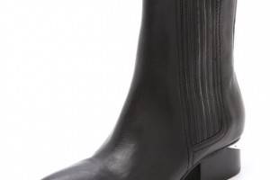 Alexander Wang Anouck Chelsea Booties with Nickel Hardware