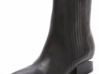 Alexander Wang Anouck Chelsea Booties with Nickel Hardware