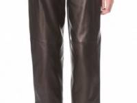 Alexander Wang Cropped Leather Combo Pants