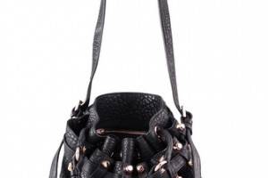 Alexander Wang Diego Bucket Bag with Rose Gold Hardware