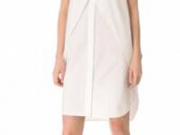 Alexander Wang Layered Shirtdress with Cutouts