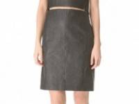 Alexander Wang Leather Cutout Fishline Dress