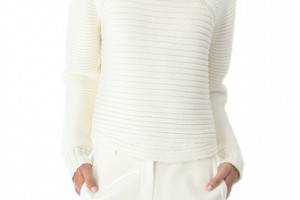 Alexander Wang Mixed Rib Pullover