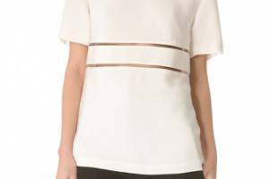 Alexander Wang Scoop Neck Fishline Tee