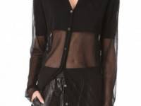 Alexander Wang Sheer Double Layer Cardigan