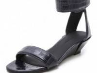 Alexander Wang Vika Croc Wedge Sandals