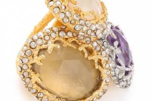 Alexis Bittar Floral Stacked Ring