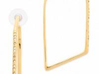 Alexis Bittar New Wave Angled Hoop Earrings