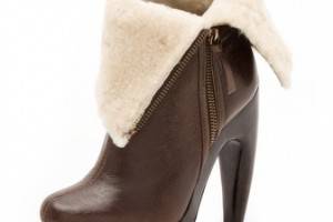 alice + olivia Anika Shearling Booties