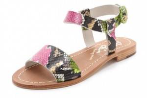 alice + olivia Bella 2 Band Flat Sandals