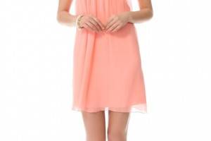 alice + olivia Center Drape Strapless Dress