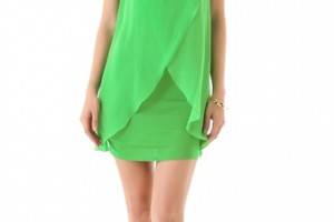 alice + olivia Cross Front Dress