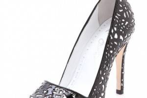 alice + olivia Dina Laser Cut Pumps